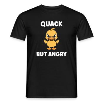 Wütendes Entlein: Quack, aber wütend - Männer T-Shirt - Schwarz - Vorne - AI Model Male 178 light (178cm)