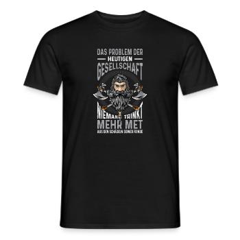 Tenues vikings Valhalla Mythologie nordique - T-shirt homme - noir - Devant - AI Model Male 178 light (178cm)