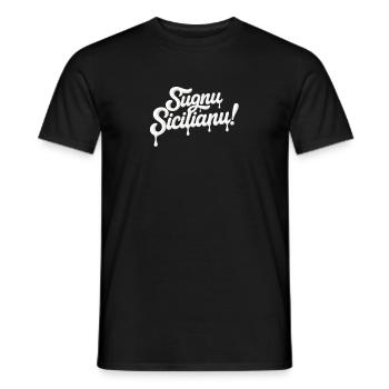 Sugnu sicilianu - T-shirt homme - noir - Devant - AI Model Male 178 light (178cm)