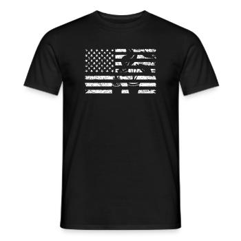 Amerikanischer Patriot Pflanzenliebhaber - Männer T-Shirt - Schwarz - Vorne - AI Model Male 178 light (178cm)