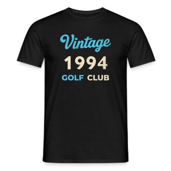 Vintage 1994 Golf Club Retro Geburtsjahr Geschenk - Männer T-Shirt - Schwarz - Vorne - AI Model Male 178 light (178cm)
