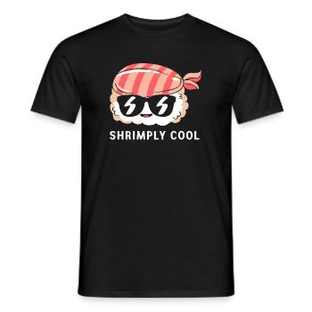 Shrimp - Männer T-Shirt - Schwarz - Vorne - AI Model Male 178 light (178cm)