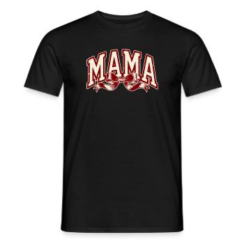 Mom Bow Red – Strong Mom Statement - Men's T-Shirt - black - Front - AI Model Male 178 light (178cm)