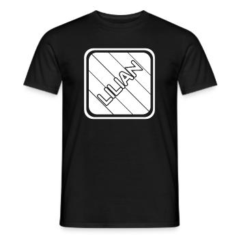 Geschenk für Lilian - Männer T-Shirt - Schwarz - Vorne - AI Model Male 178 light (178cm)