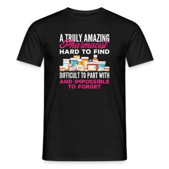 Apotheker Pharmazeutisch-technischer - Männer T-Shirt - Schwarz - Vorne - AI Model Male 178 light (178cm)