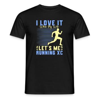Funny XC Running Gift XC Runner Edition - Men's T-Shirt - black - Front - AI Model Male 178 light (178cm)