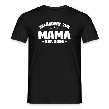 Promoted to Mom 2026 – Pregnancy - Men's T-Shirt - black - Front - AI Model Male 178 light (178cm)