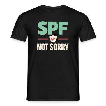 Spf Culture Identity Skin Care Humor - Men's T-Shirt - black - Front - AI Model Male 178 light (178cm)