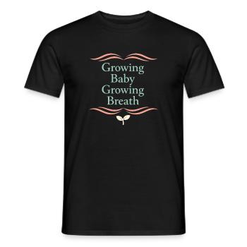 Prenatal Yoga Expectant Mother - Men's T-Shirt - black - Front - AI Model Male 178 light (178cm)