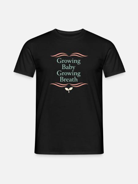 Prenatal Yoga Expectant Mother - Men's T-Shirt - black