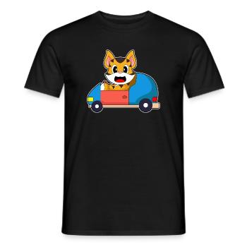 Tiger Auto - Männer T-Shirt - Schwarz - Vorne - AI Model Male 178 light (178cm)