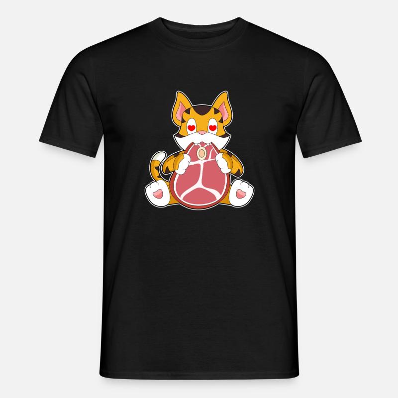Tiger Fleisch - Männer T-Shirt - Schwarz