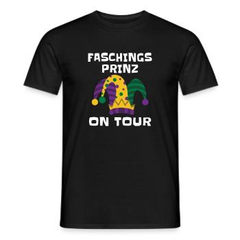 Carnival Prince on Tour – Carnival Costume - Men's T-Shirt - black - Front - AI Model Male 178 light (178cm)