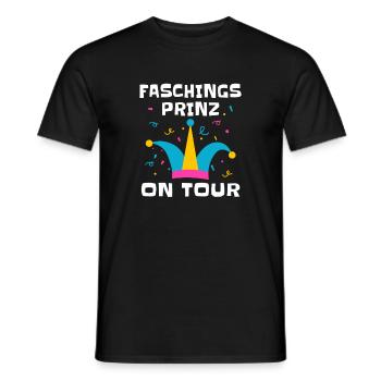 Carnival Prince on Tour – Carnival Costume - Men's T-Shirt - black - Front - AI Model Male 178 light (178cm)