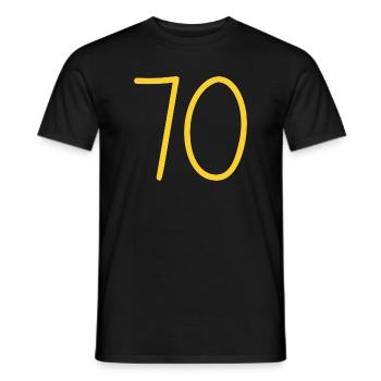70 - T-shirt homme - noir - Devant - AI Model Male 178 light (178cm)