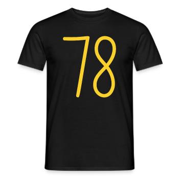78 - T-shirt homme - noir - Devant - AI Model Male 178 light (178cm)
