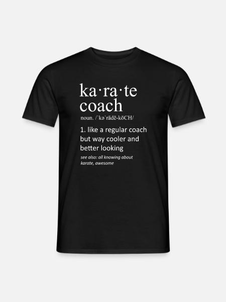 Funny Karate Coach Definition Martial Arts - Men's T-Shirt - black