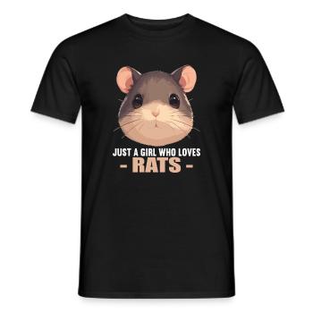 Rat Rat - Men's T-Shirt - black - Front - AI Model Male 178 light (178cm)