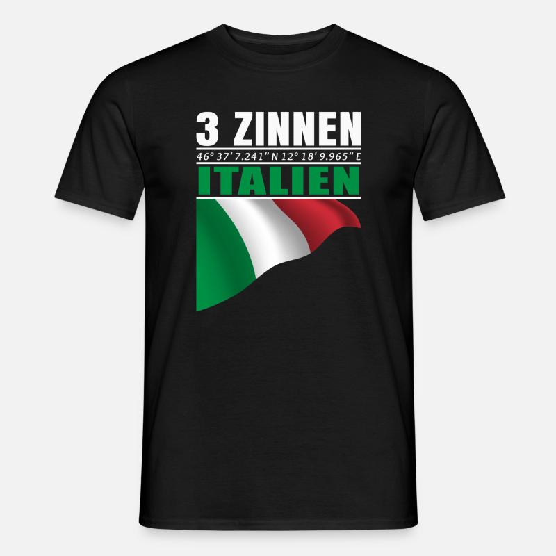 3 Zinnen - Männer T-Shirt - Schwarz