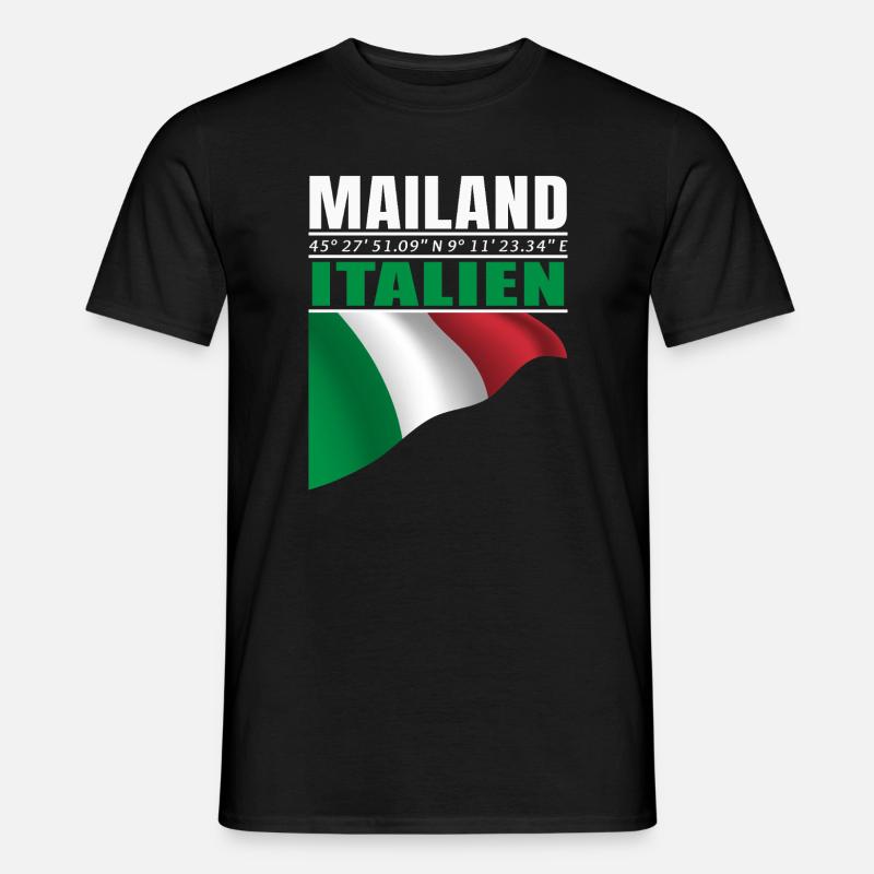 Mailand - Männer T-Shirt - Schwarz