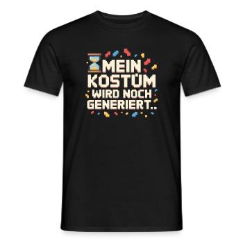 Costume is still being generated Cologne Carnival Carnival - Men's T-Shirt - black - Front - AI Model Male 178 light (178cm)
