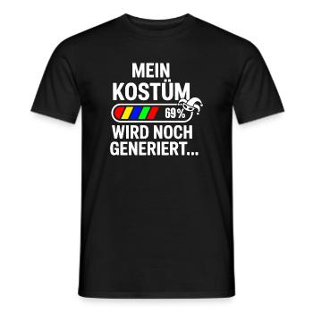 Costume is still being generated Cologne Carnival Carnival - Men's T-Shirt - black - Front - AI Model Male 178 light (178cm)