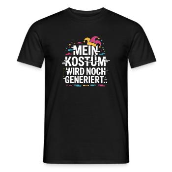 Costume is still being generated Cologne Carnival Carnival - Men's T-Shirt - black - Front - AI Model Male 178 light (178cm)