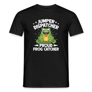 Frog Catcher Dispatcher Proud Frog - Männer T-Shirt - Schwarz - Vorne - AI Model Male 178 light (178cm)
