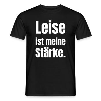 Le silence est ma force - T-shirt homme - noir - Devant - AI Model Male 178 light (178cm)