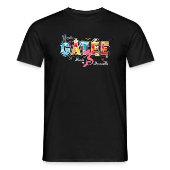 Ma Gatée, Expression marseillaise, valentines gift - Männer T-Shirt - Schwarz - Vorne - AI Model Male 178 light (178cm)