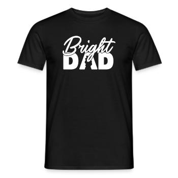 Papa Brillant Papa Drôle Cadeau de jeux de mots de la fête - T-shirt homme - noir - Devant - AI Model Male 178 light (178cm)