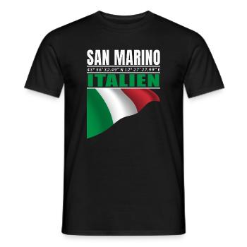 San Marino - Men's T-Shirt - black - Front - AI Model Male 178 light (178cm)