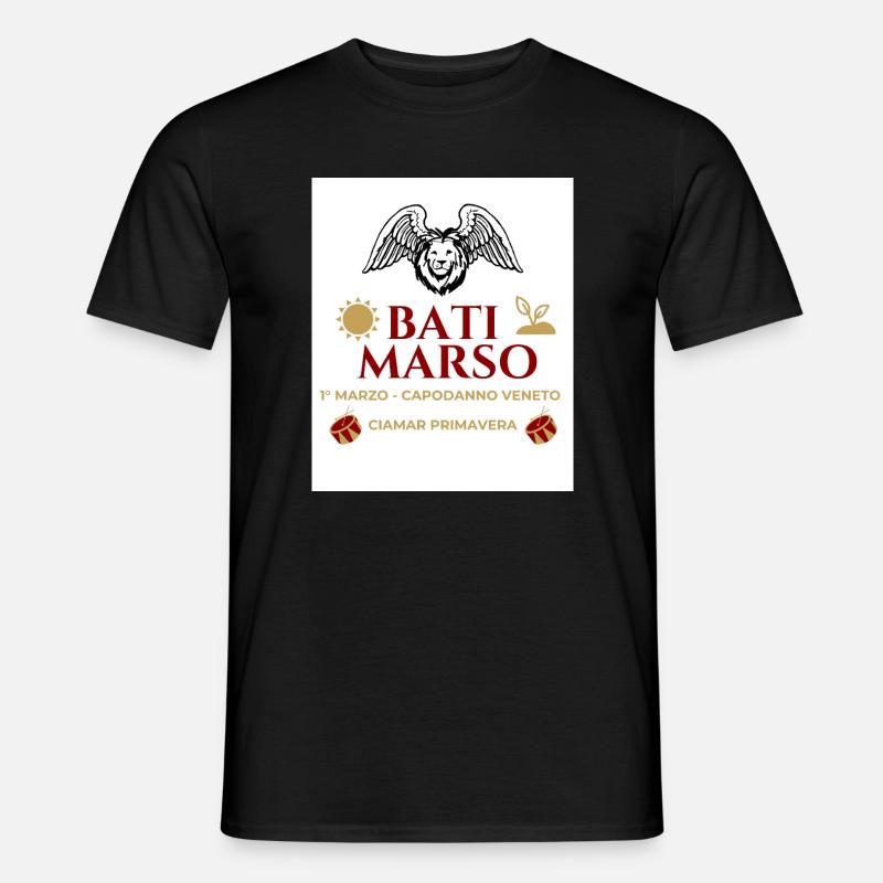 Bati Marso – Silvester-Veneto - Männer T-Shirt - Schwarz