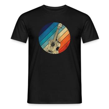 Hawaiian Ukulele Uke Retro Vintage - Männer T-Shirt - Schwarz - Vorne - AI Model Male 178 light (178cm)