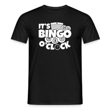 Joueur de bingo, c’est l’heure du bingo bingo - T-shirt homme - noir - Devant - AI Model Male 178 light (178cm)