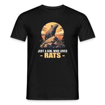 Rat Rat - Men's T-Shirt - black - Front - AI Model Male 178 light (178cm)