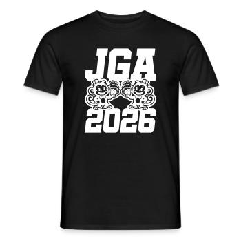 Jga 2026 Bachelor Party Monkeys - Men's T-Shirt - black - Front - AI Model Male 178 light (178cm)