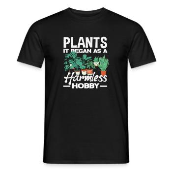 Plantes Ça a commencé comme un passe-temps inoffensif - T-shirt homme - noir - Devant - AI Model Male 178 light (178cm)