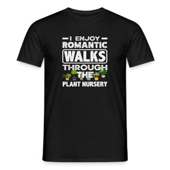 Romantische Spaziergänge Durch Die Gärtnerei Plant - Männer T-Shirt - Schwarz - Vorne - AI Model Male 178 light (178cm)