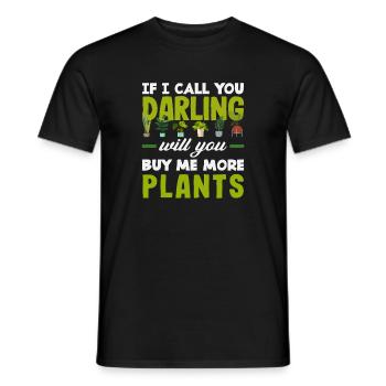 Tu veux m’acheter plus de plantes ? - T-shirt homme - noir - Devant - AI Model Male 178 light (178cm)