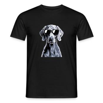 Weimaraner - Männer T-Shirt - Schwarz - Vorne - AI Model Male 178 light (178cm)