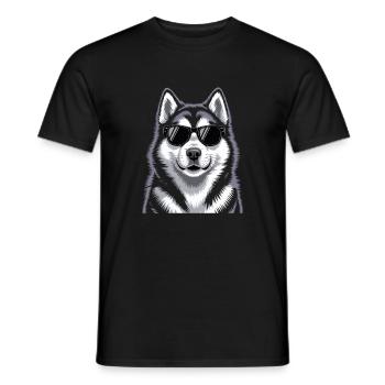 Alaskan Malamute - Männer T-Shirt - Schwarz - Vorne - AI Model Male 178 light (178cm)