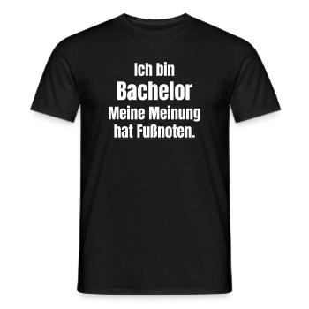 Je suis célibataire, mon avis en bas de page - T-shirt homme - noir - Devant - AI Model Male 178 light (178cm)