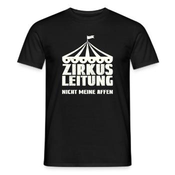Zirkusleitung - Nicht meine Affen - Männer T-Shirt - Schwarz - Vorne - AI Model Male 178 light (178cm)