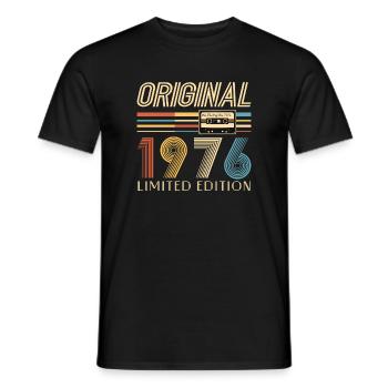 50e anniversaire 50e anniversaire Original 1976 - T-shirt homme - noir - Devant - AI Model Male 178 light (178cm)