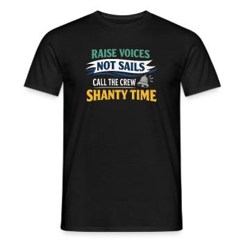 Communauté de musique folk Shanty Crew - T-shirt homme - noir - Devant - AI Model Male 178 light (178cm)