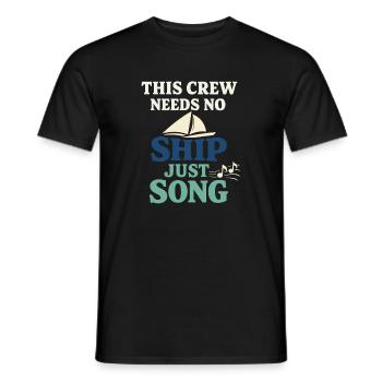 Communauté de musique folk Shanty Crew - T-shirt homme - noir - Devant - AI Model Male 178 light (178cm)