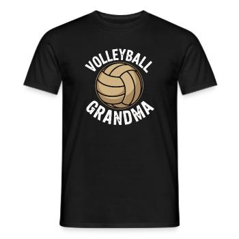 Volleyball Grandma – Proud Grandma - Men's T-Shirt - black - Front - AI Model Male 178 light (178cm)