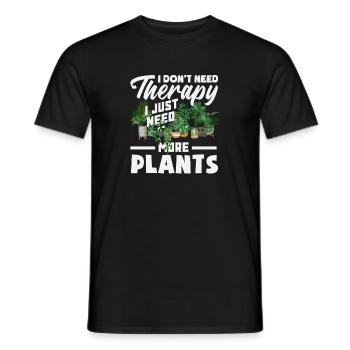 J’ai besoin de plus de plantes, aimant des plantes - T-shirt homme - noir - Devant - AI Model Male 178 light (178cm)