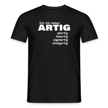good - Men's T-Shirt - black - Front - AI Model Male 178 light (178cm)